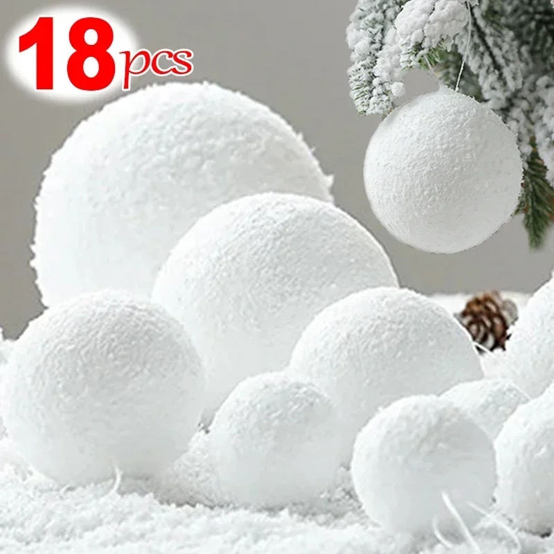 

Новогодние шары из пенопласта 24 шт.