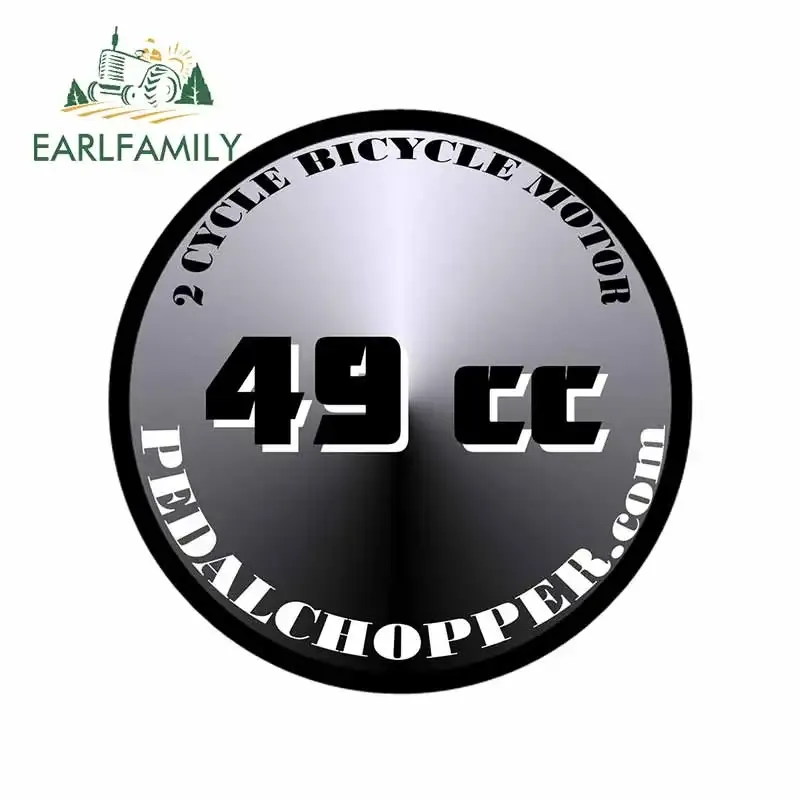 

EARLFAMILY 13 см x 12,9 см для круглых серебристых 49 куб. См фотообои для мотоцикла, багажника, бампера, ветрового стекла, виниловая автомобильная пленка