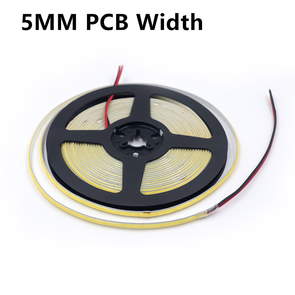

XUNATA COB светодиодная лента 320leds/м 5В/12В теплый/натуральный белый/красный/синий/зеленый 5мм/8мм