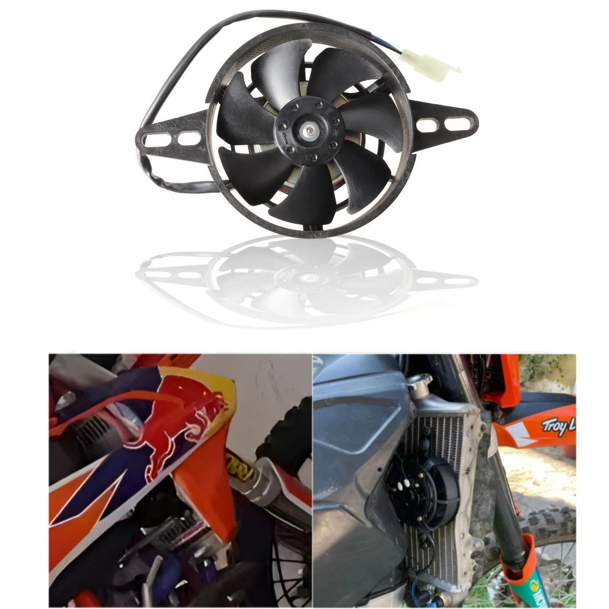 

200cc 250cc 300cc Вентилятор Охлаждения Мотоцикла 120 Мм Для Грязи Pitbike Мотокросс Quad Bike Масляный Радиатор Электрически...