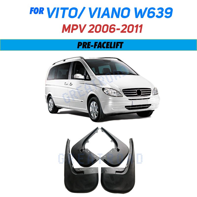 

Брызговики для Mercedes Benz Vito Viano V Class 2006-2022 2007 W639 W447