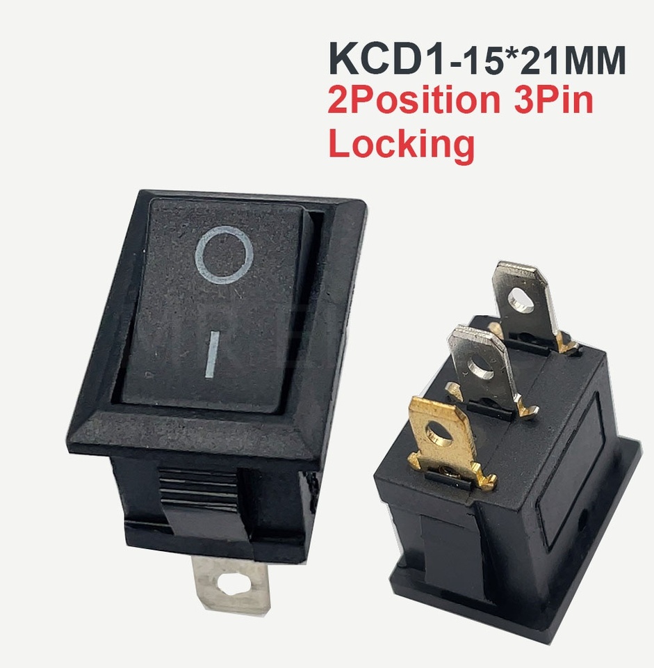 

1 шт. KCD1 Mini черный 3-контактный/6-контактный кулисный переключатель ВКЛ./ВЫКЛ./вкл. AC 6A/250V10A/125V