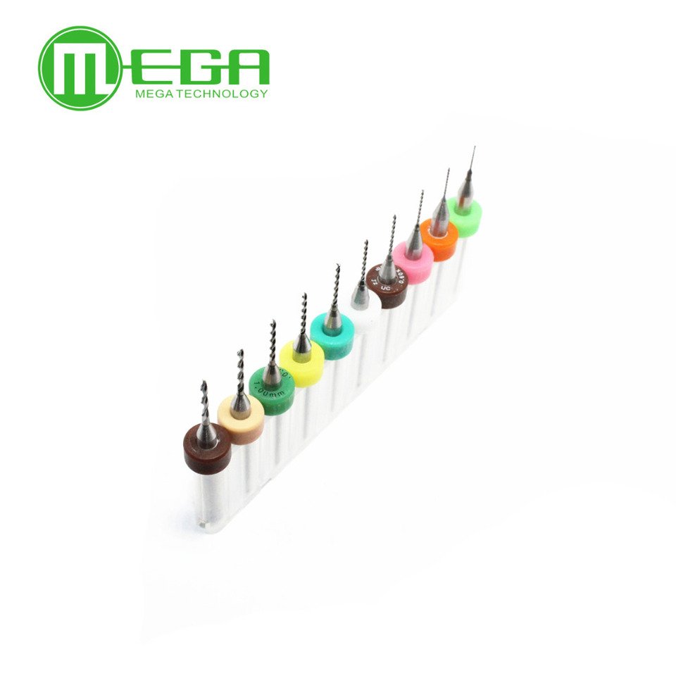 

Микросверла Megmoki Micro-Drill Bits CNC PCB Dremel 10 шт