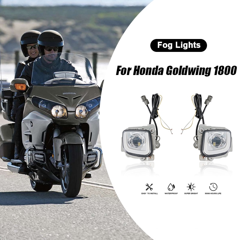 

Противотуманные фары для вождения мотоцикла, светодиодные для Honda Goldwing GL1800 2012-2017 F6B 2013-2017 Valkyrie 1800 2014-2015