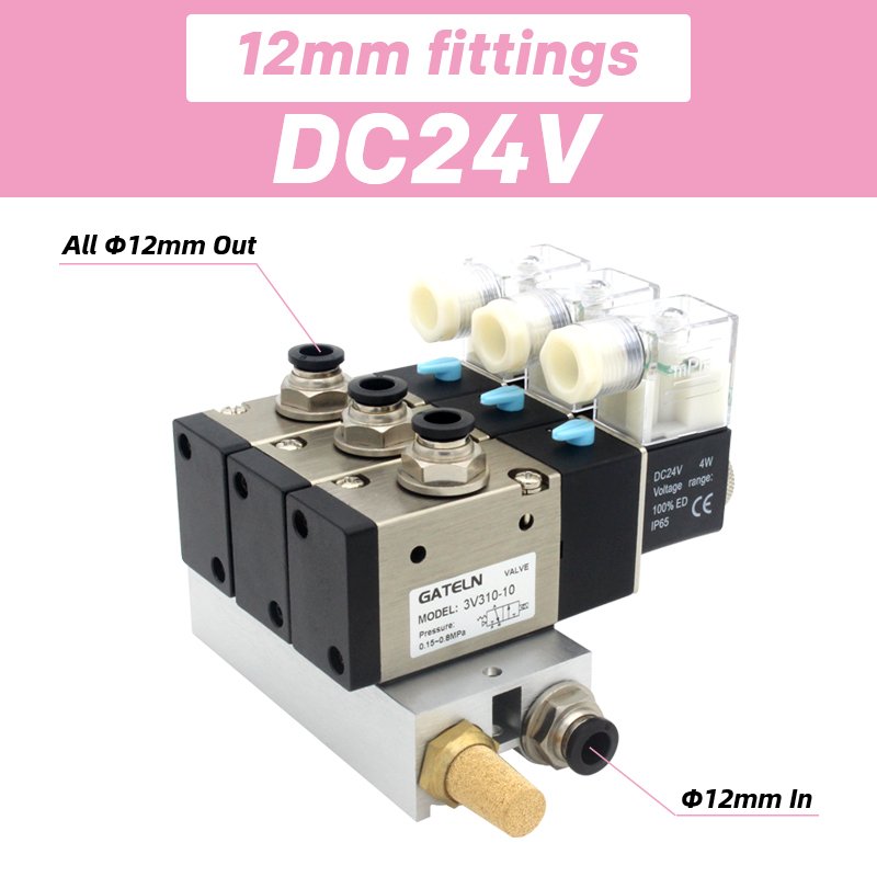

Электромагнитный клапан GATELN 3V310-10-NC DC12V DC24V AC110V AC220V 3 порта