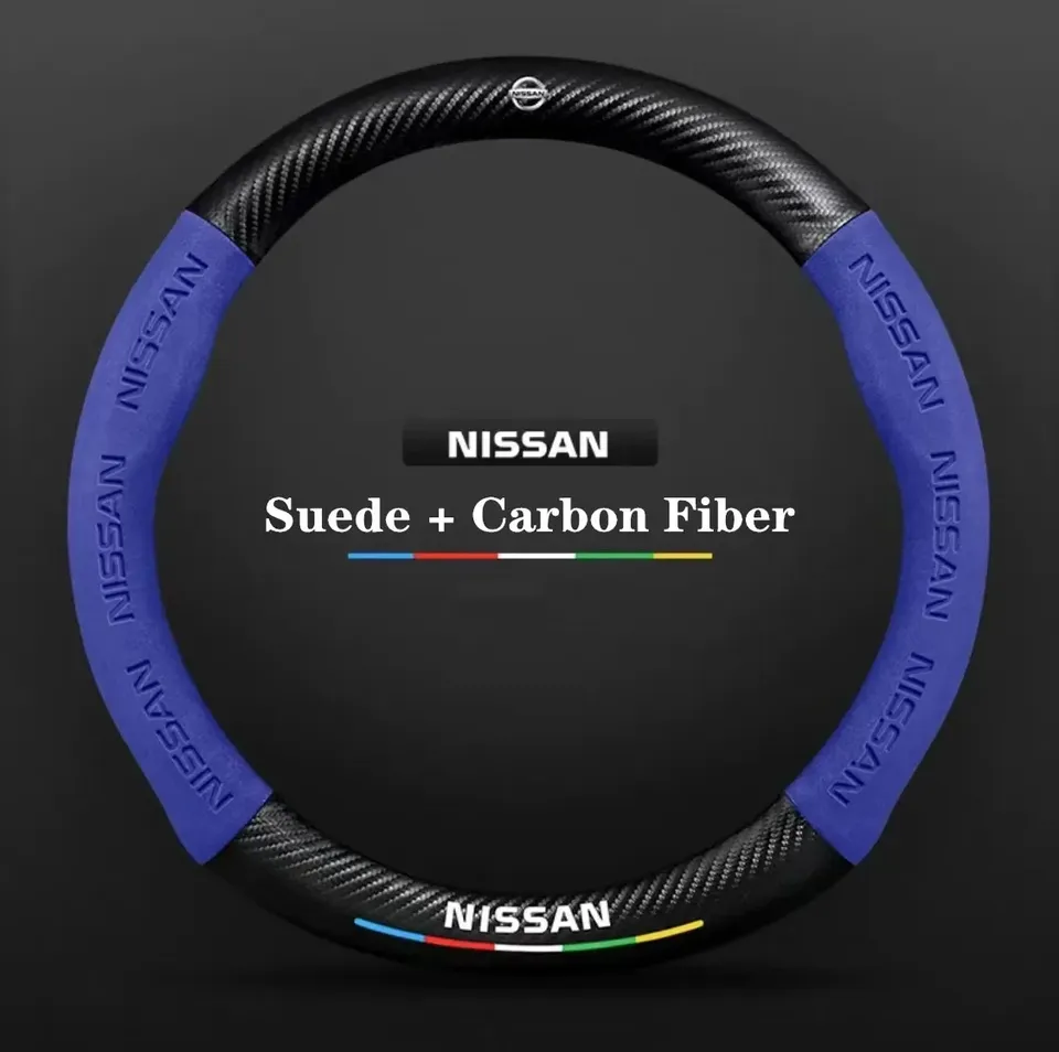 

Чехол на руль автомобиля Nissan Qashqai Juke X-Trail Patrol Note Leaf Altima Maxima Micra Murano Rogue Pulsar Sentra Teana Tiida