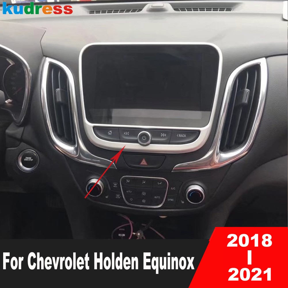 

Для Chevrolet Holden Equinox 2018 2019 2020 2021 матовая Автомобильная интерьерная консоль GPS навигация рамка Крышка отделка стикер аксессуары