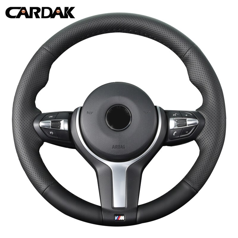 

Черный чехол на руль из искусственной кожи CARDAK для BMW F87 M2 F80 M3 F82 M4 M5 F12 F13 M6 F85 X5 M F86 X6 F33 F30 M Sport