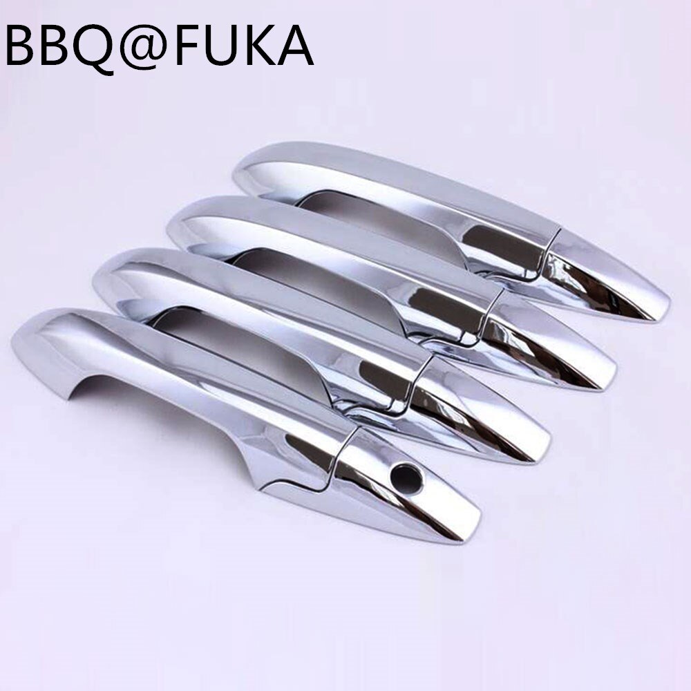 

Новая Автомобильная хромированная крышка для наружной дверной ручки BBQ @ FUKA, 8 шт., накладки для Honda Civic 2007-2011 Pilot 2009-2015, автостайлинг
