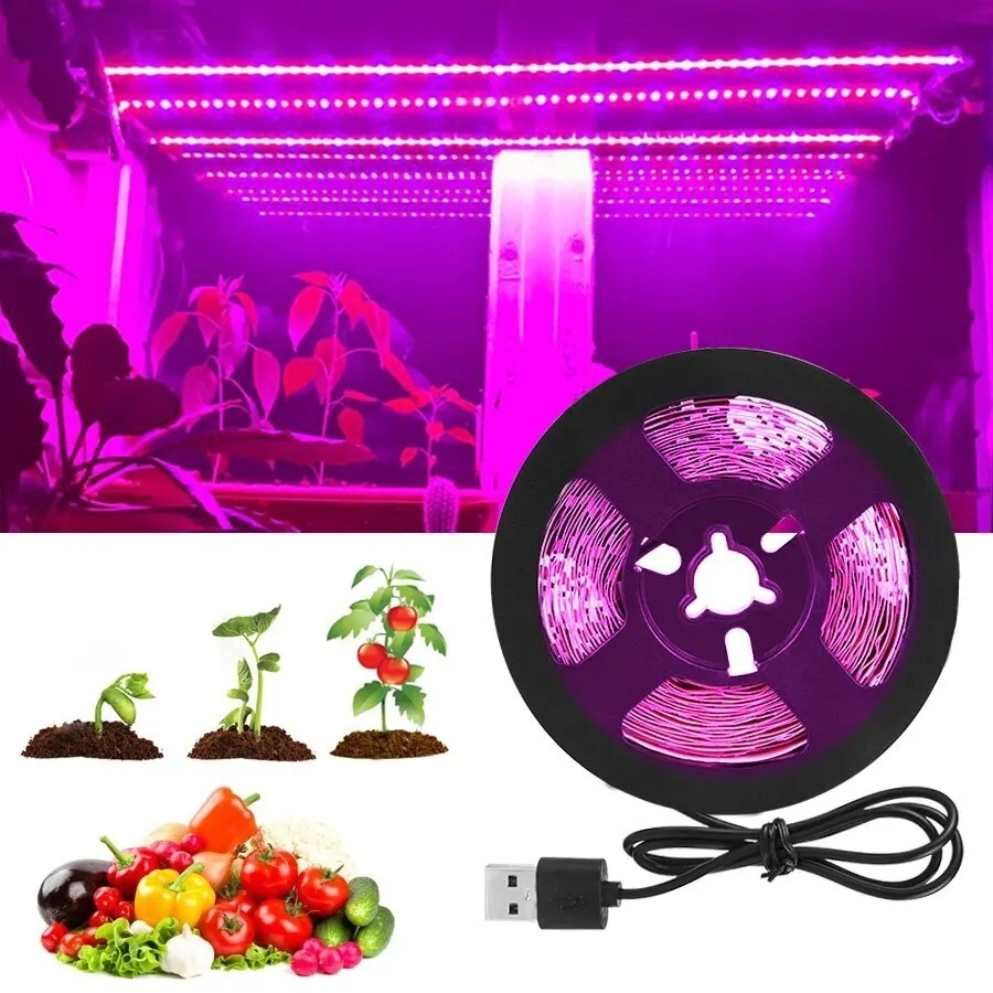 

Yadlaya светодиодная лента для растений 5В USB 1-5 м