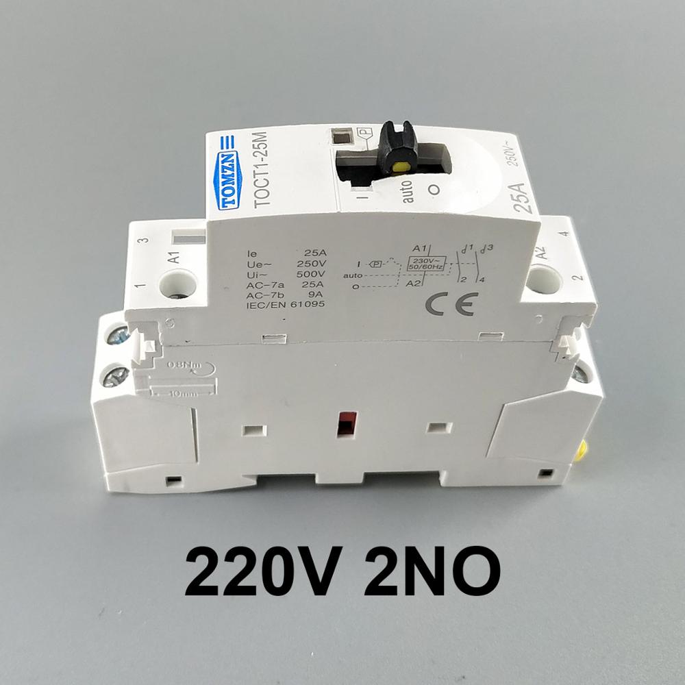 

Контактор TOMZN TOCT1-25M 2P 25А 230В