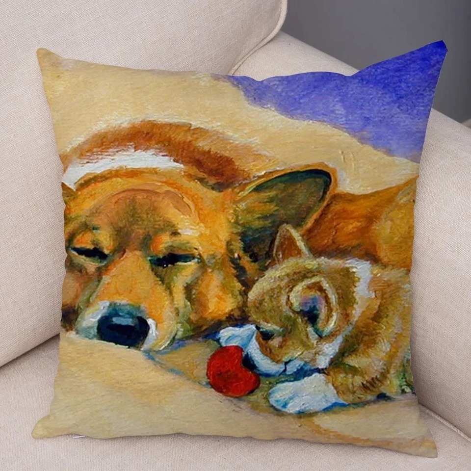 

Наволочка Welsh Corgi 40x40 см