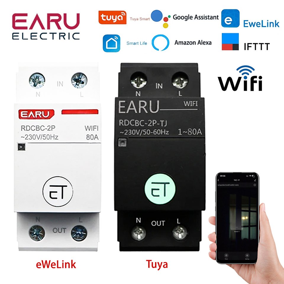 

Умный автоматический выключатель Wi-Fi EARU