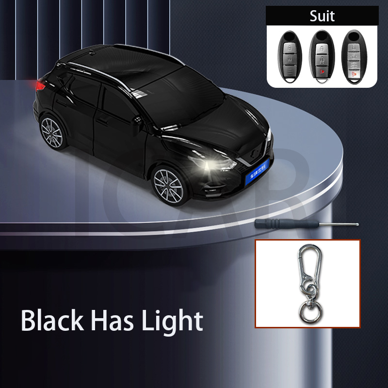 

Модель автомобиля для Nissan Qashqai для Sentra Leaf Rogue Sunny Versa Patrol X-Trail, чехол для ключей, мужской персонализированный подарок, аксессуары