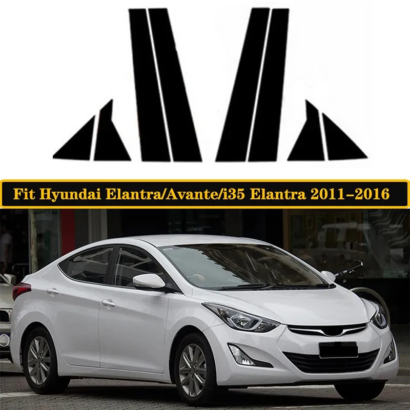 

8 шт., декоративные наклейки для Hyundai Elantra Avante 2011 2012-2014 2015 2016
