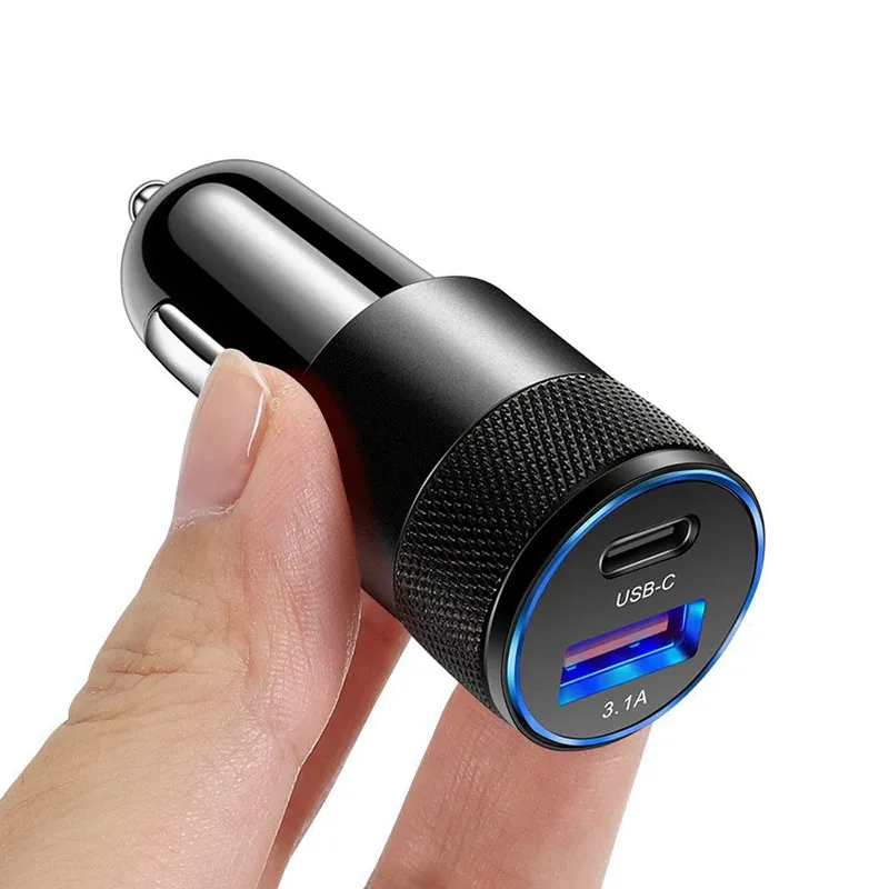 

Автомобильное Зарядное Устройство PD 3.1A 15W 70W USB Type C Адаптер Быстрой Зарядки Для Мобильного Телефона