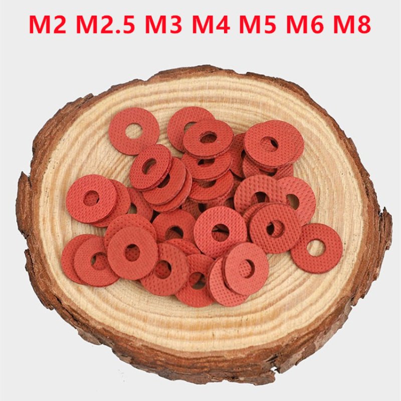 

Красные изолированные шайбы из стали M2 M2.5 M3 M4 M5 M6 M8