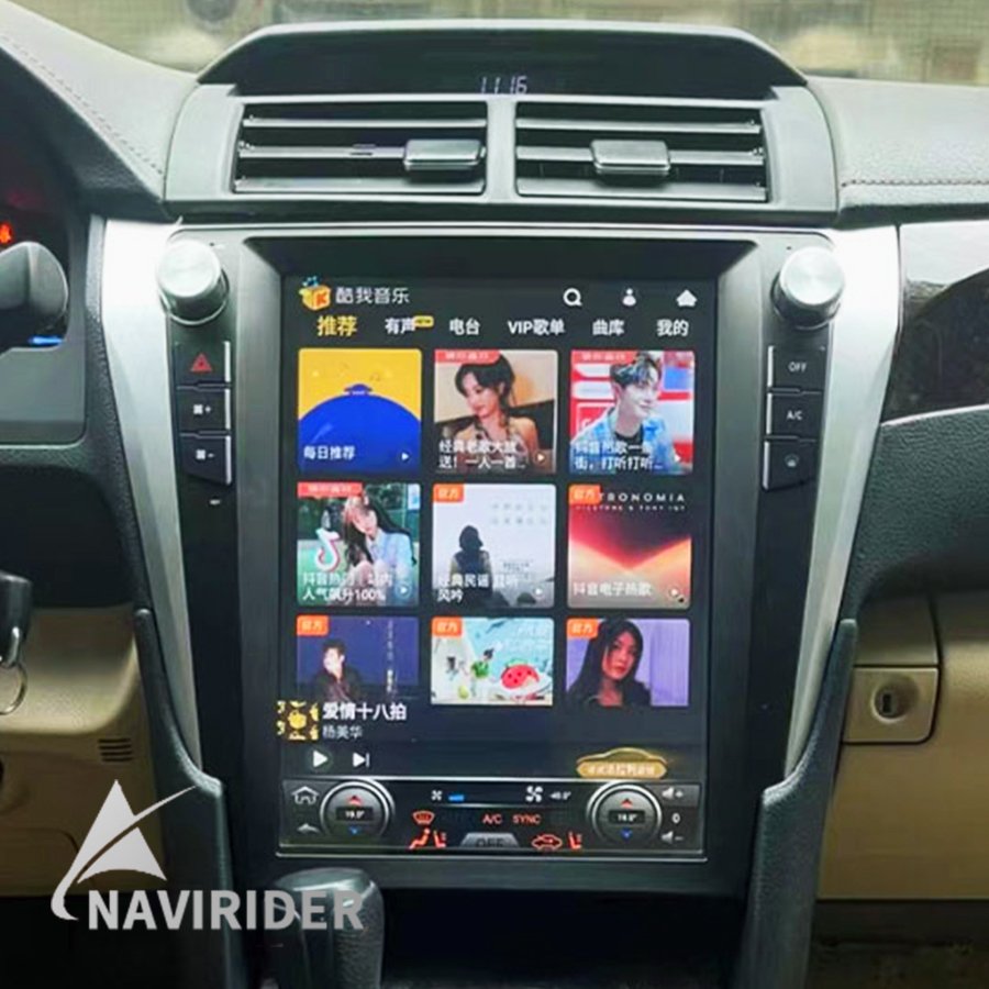 

12,1-дюймовый автомобильный радиоприемник Android для Toyota Camry XV 50 55 2012-2017 Мультимедийный плеер Навигация GPS Беспроводной сенсорный экран CarPlay