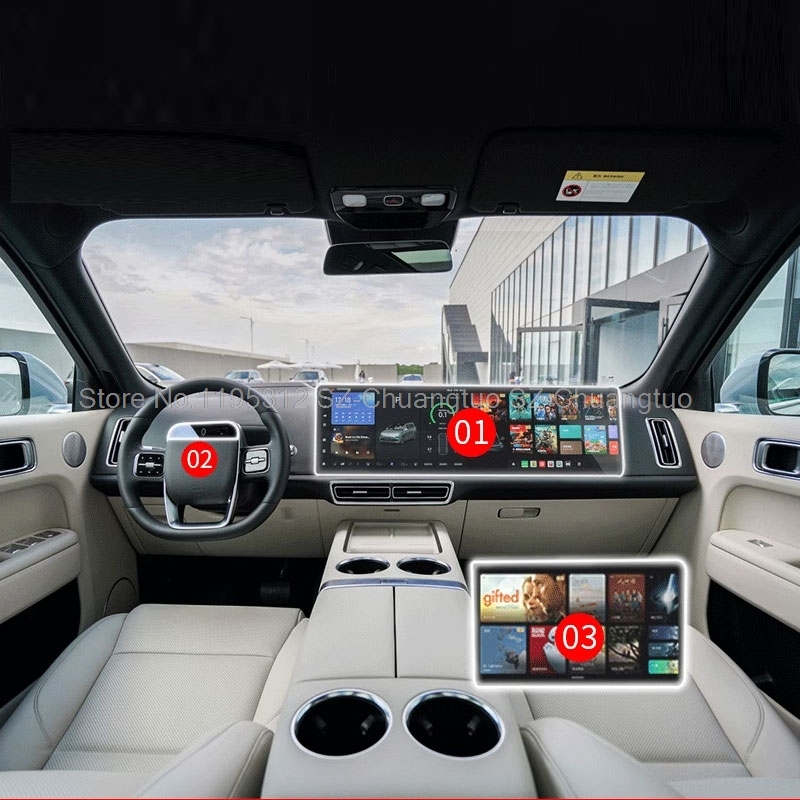 

Защитная пленка из ТПУ для Li AUTO LIXIANG L7/L8 2023 2024, приборная панель, навигация, заднее сиденье, экран телевизора, аксессуары против царапин