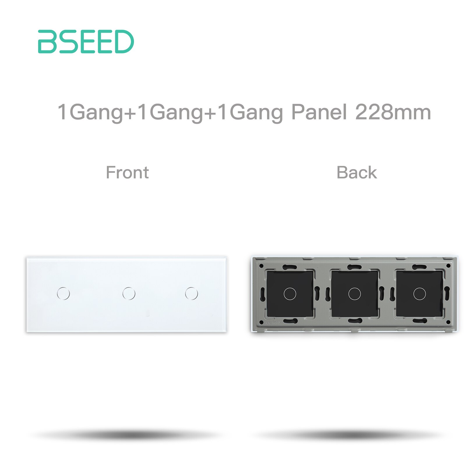 

BSEED сенсорный стеклянный переключатель 3/6/9 Gang