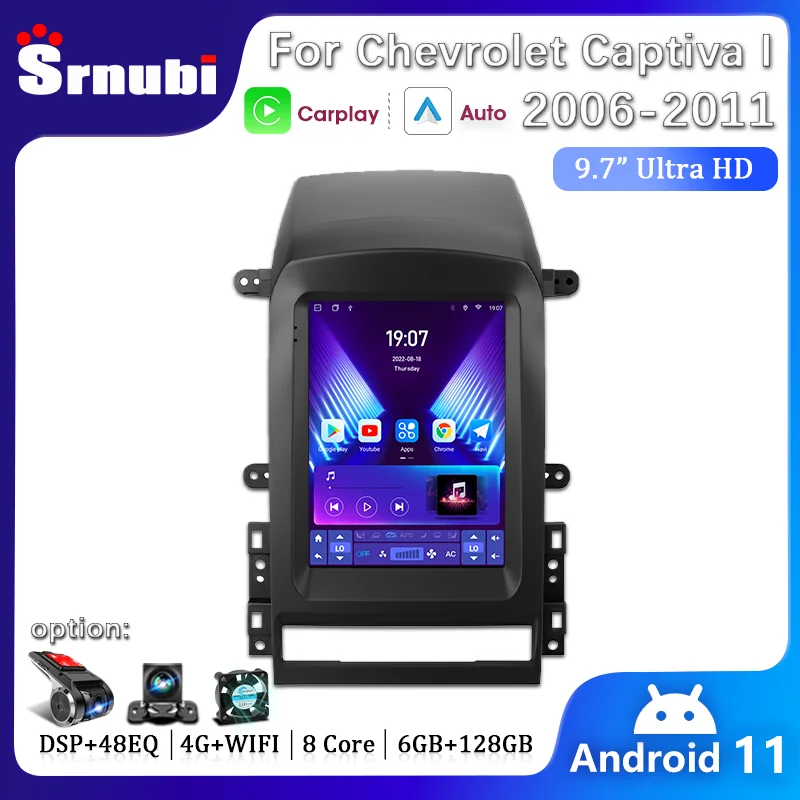 

Автомобильная магнитола на Android, 9,7 дюйма, для Chevrolet Captiva 2006-2012