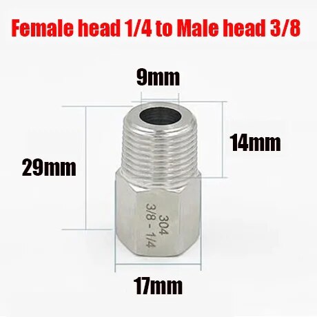 

Адаптер резьба М10-М16 на BSP 1/8"-1/2", углеродистая сталь