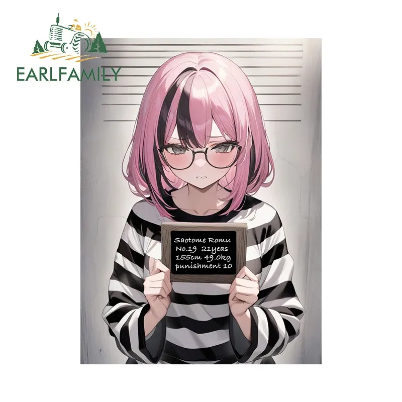 

EARLFAMILY 13 см x 9,6 см женский заключенный автомобиль стикер аниме наказание 10 Saotome Romu тюремная наклейка Забавный Стайлинг автомобиля