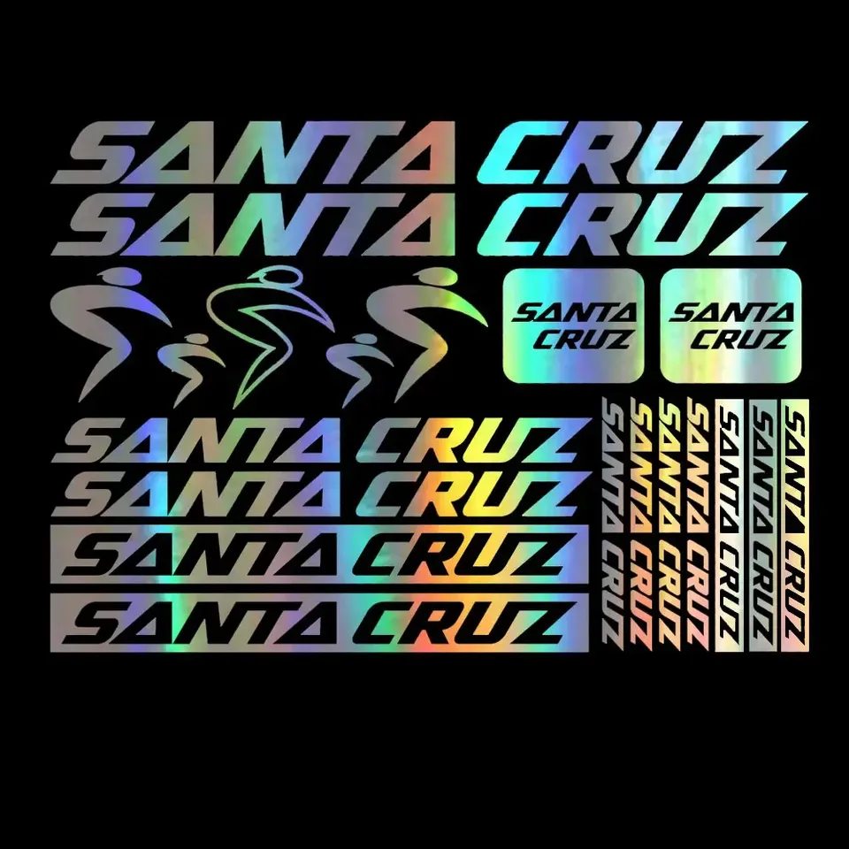 

Автомобильная наклейка, совместимая с SANTA CRUZ, комплект наклеек, виниловые наклейки, велосипед, велосипед, горный велосипед, декоративные наклейки, 30 см * 20 см