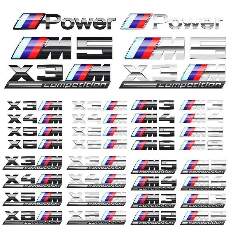 

3D ABS значок эмблемы заднего багажника автомобиля для BMW M Thunder Edition M1 M2 M3 M4 M5 M6 X7M X2M X3M X4M X5M X6M логотип мощности COMPETITION