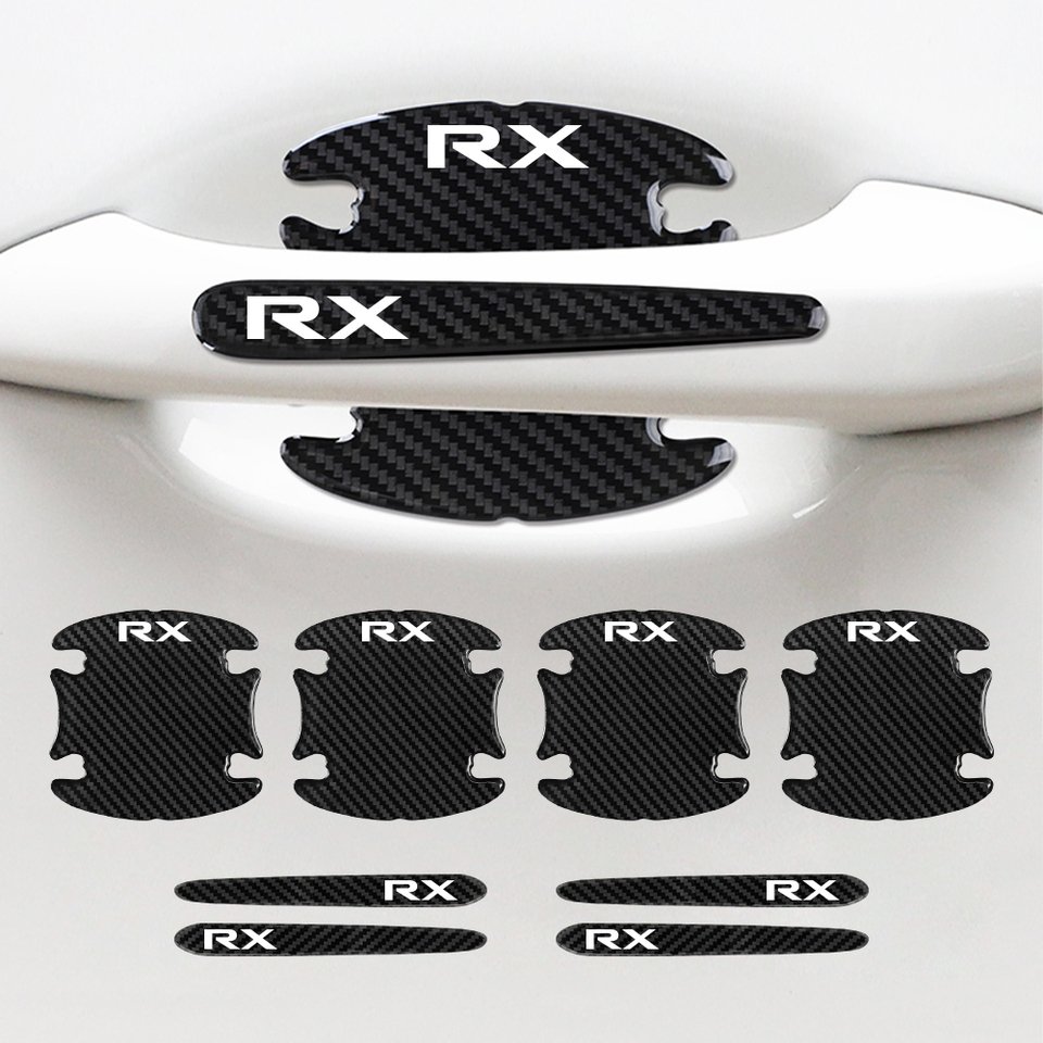 

8 шт., защитные наклейки на дверные ручки автомобиля Lexus RX RX300 330 400h RX350 2003-2008 RX200t 350L 270 450h