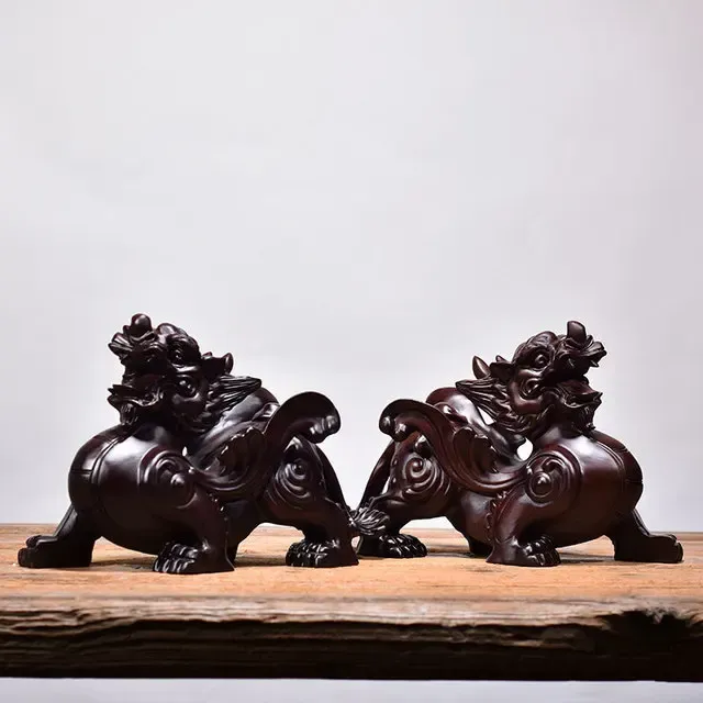 

Деревянные статуэтки Pixiu 2 шт.