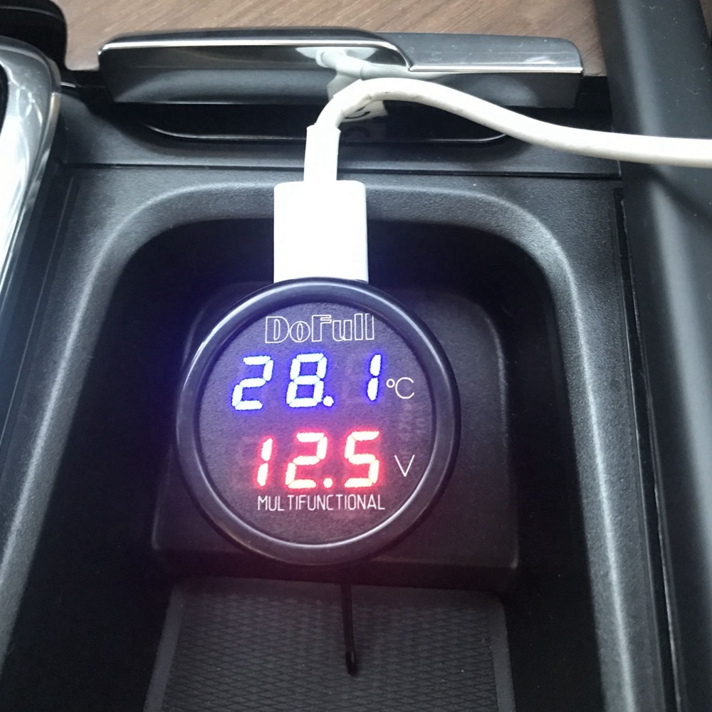 

USB зарядное устройство KETOTEK 12/24В красное/синее