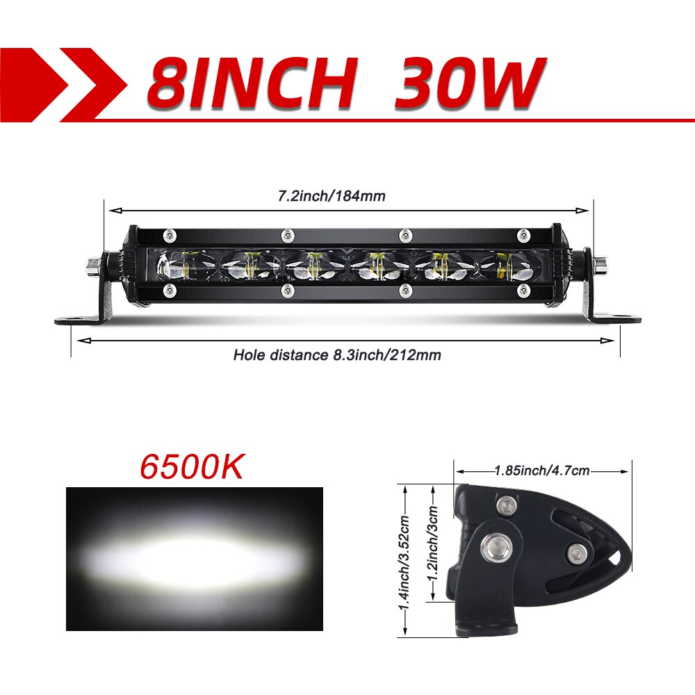 

CO LIGHT 6D Светодиодная панель 210 Вт 44 дюйма Светодиодная панель Однорядный комбинированный рабочий фонарь 12 В ДХО для квадроцикла, внедорожника, грузовика, трактора, лодки, автоматического дальнего света