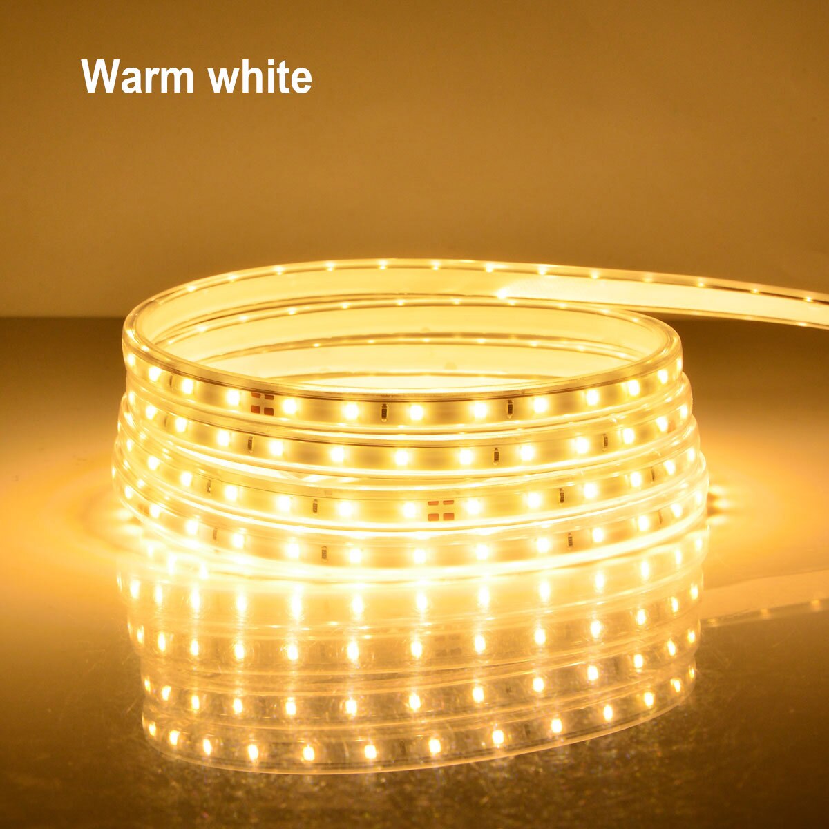 

AIMENGTE Светодиодная лента 2835SMD 120LED/м белая/теплый белый 220V