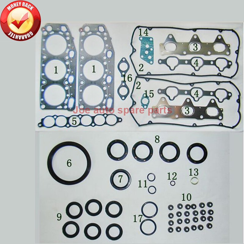 

Полный комплект прокладок двигателя 6A12 для PROTON PERDANA v6 Mitsubishi GALANT V 2.0L MD 971346 50161600 430207 П 01-52790-01 015297001