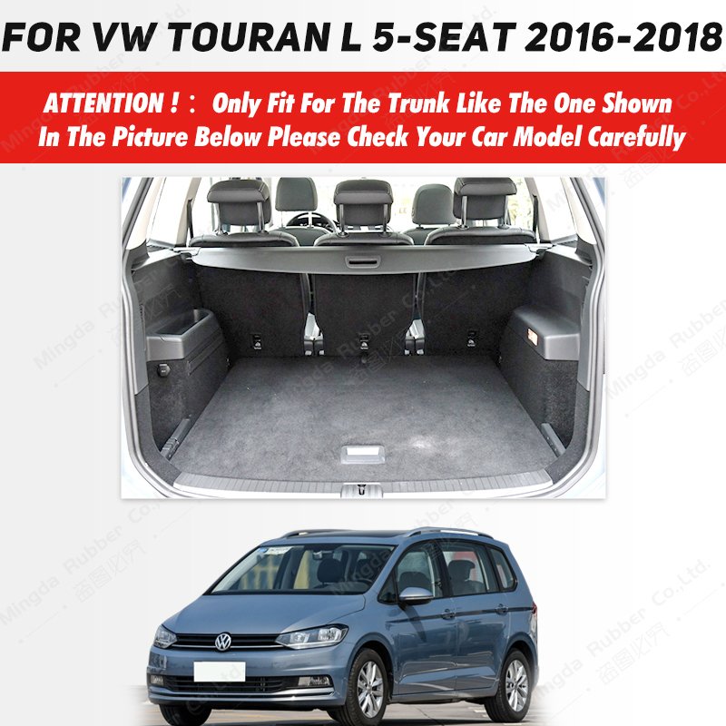 

Автоматический коврик в багажник с полным покрытием для VOLKSWAGEN VW Touran L 2016-2018 17, чехол для багажника автомобиля, аксессуары для защиты салона