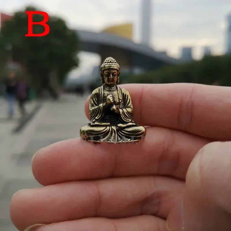 

Винтажная латунная статуя Будды