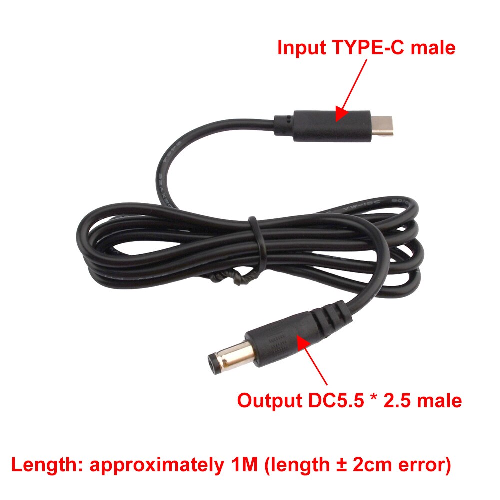 

USB Type-C линия питания постоянного тока 12V 3A USB конвертер адаптер кабель маршрутизатора 2,5x5,5 мм разъем