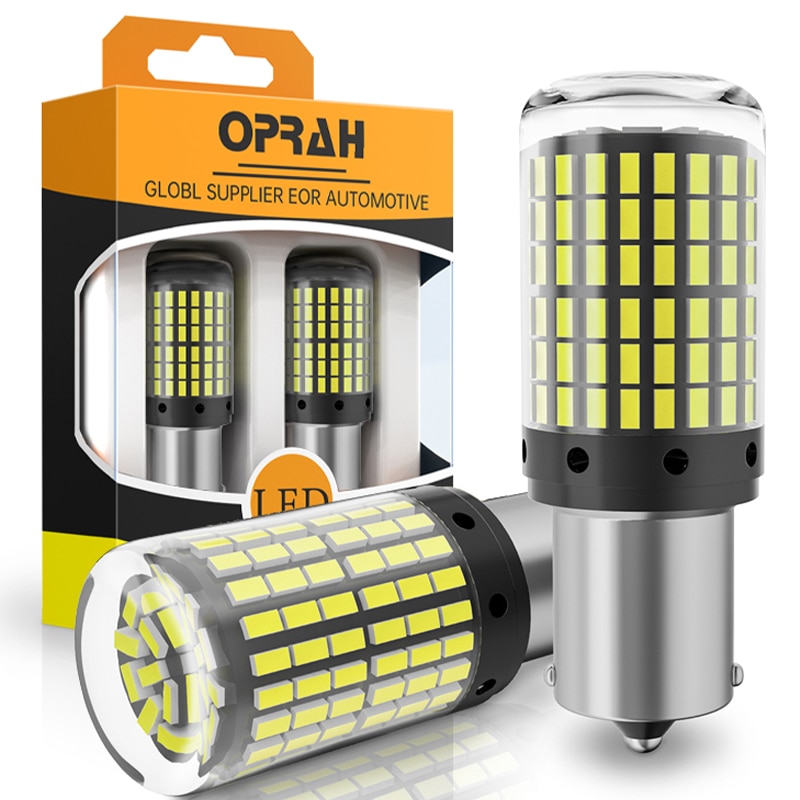 

Oprah 2x 3014 144SMD Canbus S25 1156 P21W BA15S LED BAY15D BAU15S PY21W T20 LED 7440 W21W W21/5W Светодиодные лампы для указателя поворота