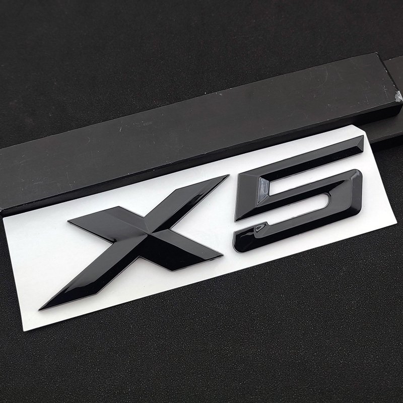 

BMW X5 3D ABS Матовая Черная Хромированная Наклейка Для Багажника, Эмблема С Логотипом, Акценты