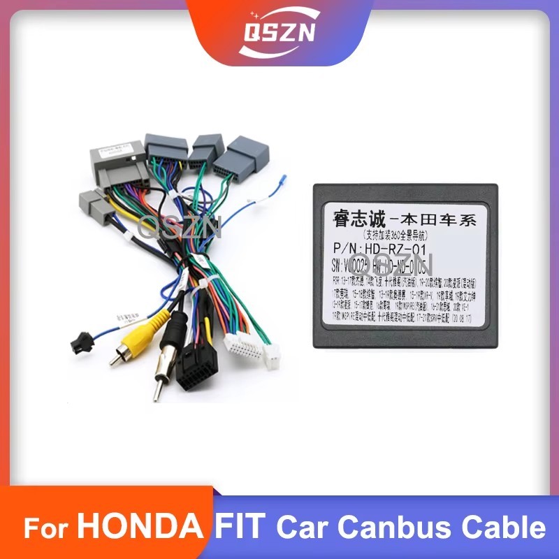 

Android Canbus box HD-RZ-01 адаптер для Honda Fit 2014 Wirng проводной кабель автомобильный радиоприемник Мультимедиа Навигация DVD