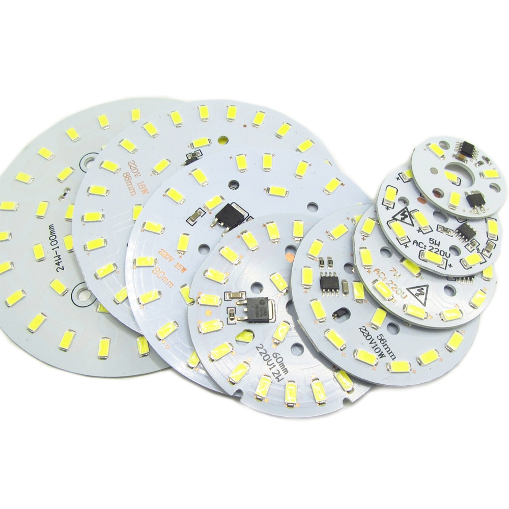 

Светодиодная плата QINGYING SMD 5730, 2-24 Вт, белый/теплый белый