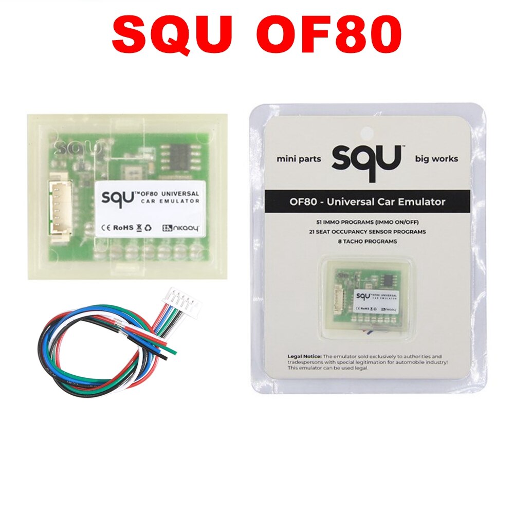 

Универсальный автомобильный эмулятор SQU OF80 OF68, многофункциональные мини-детали, 42 программы IMMO, датчик заполнения на 18 мест, 8 программ на TACHO