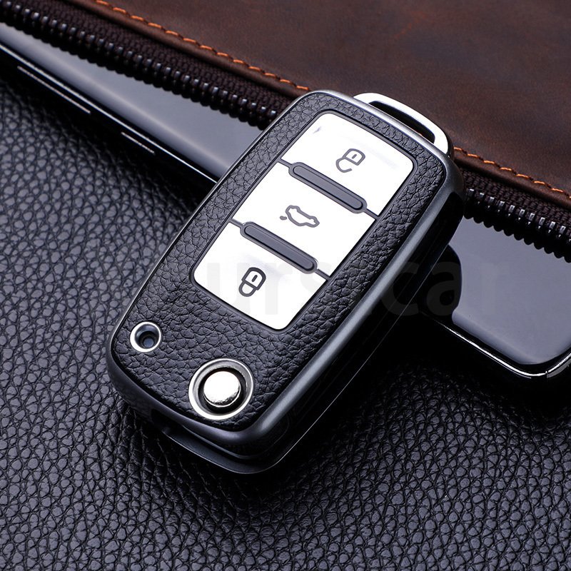 

Для VW Volkswagen Golf 4 5 6 MK4 Amarok Polo Bora Jetta Altea Alhambra Passat Beetle Caddy Tiguan Чехол для автомобильного ключа из ТПУ