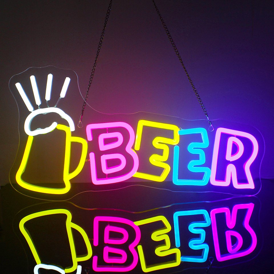 

Неоновая вывеска ineonlife "Beer"