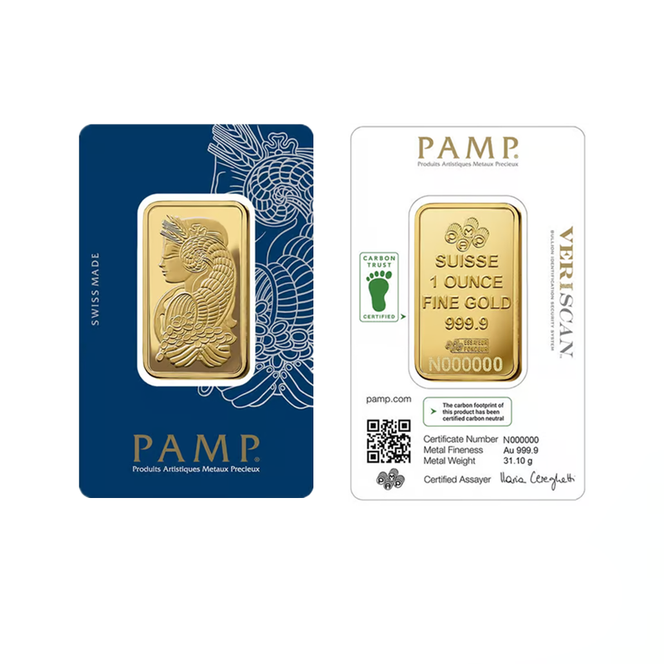 

1 OZ Gold Bar Carbon Neutral Lady Fortuna 24k Gold Plated Brass Core Crafts Holiday Gifts Decoration Coin