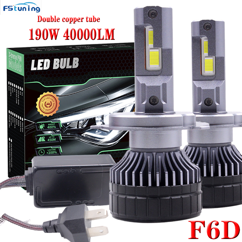 

f5d f6d Led H7 190W 40000LM H7 Светодиодная лампа для фар CSP 3570 Canbus 6000K H1 H4 H7 H11 9005 9006 9012 12v 24v Автомобильные светодиодные противотуманные фары