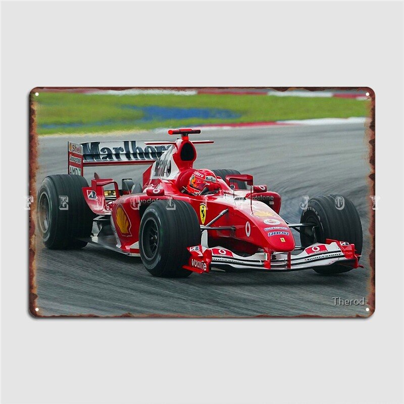 

Металлический знак Michael Schumacher 2004 F1