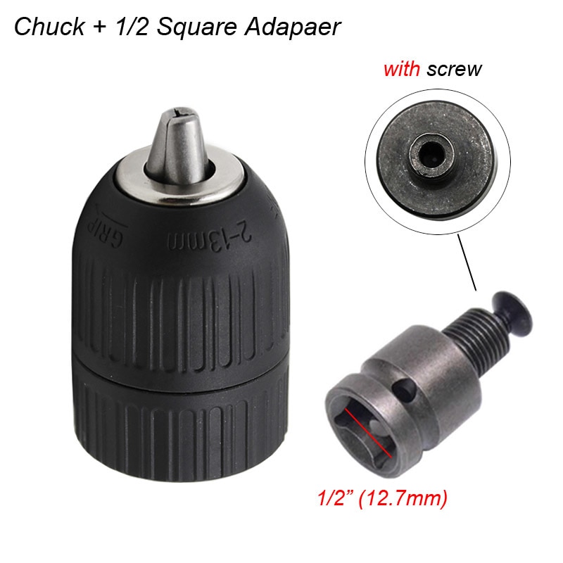 

Безключевой сверлильный патрон 2-13 мм 1/2"-20UNF SDS 1/4"
