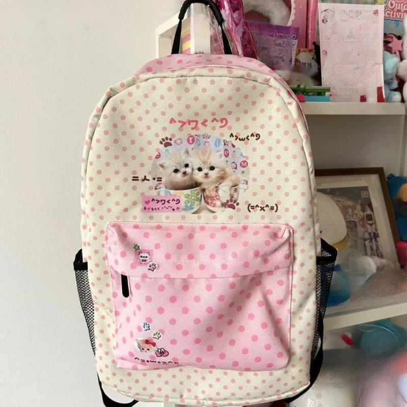 

Kawaii милые рюкзаки в горошек